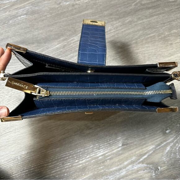 Dune Snakeskin Blue Crosssbody Bag - Picture 4 of 9